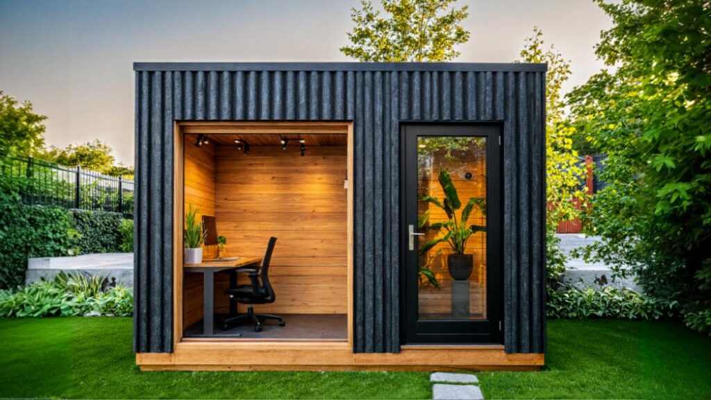 tuinkantoor-zwart-hout